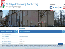 Tablet Screenshot of bip.powiatkepno.pl